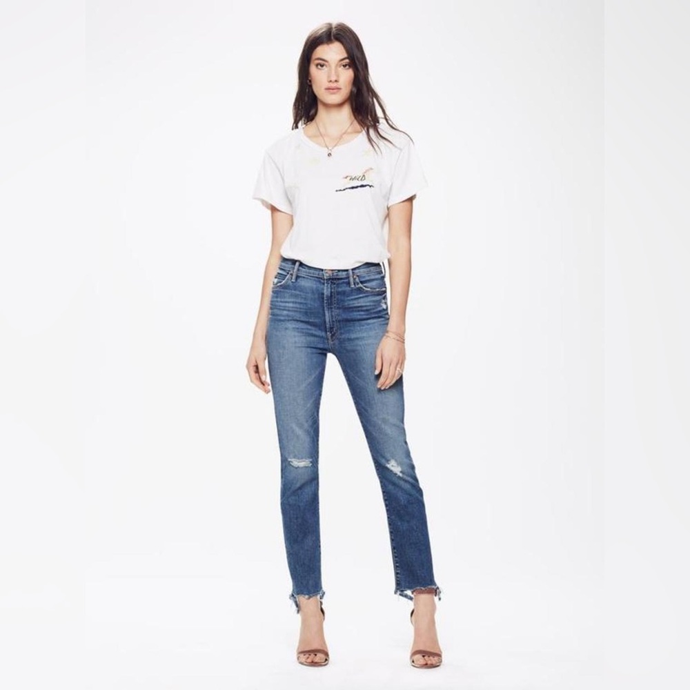 MOTHER The Rascal Ankle Jean in Wild!